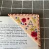Four Seasons Personalized Hand Embroidered Corner Bookmark