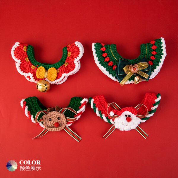 Christmas & New Year Knitted Pet Collars