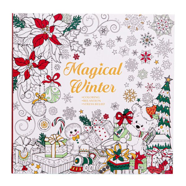 Magical Winter Adult Coloring Book