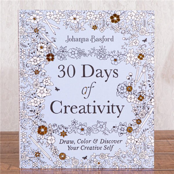 O1CN01kQXyDw2BUh06rzjeM_3487818342-0-cib.jpg 30 Days of Creativity Adult Coloring Book